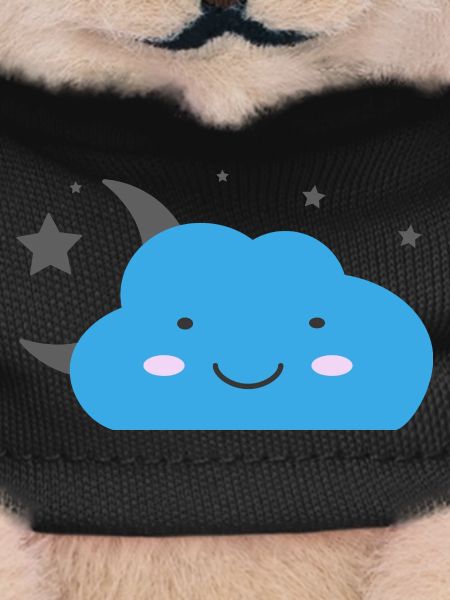 Kawaii cloud and starry sky