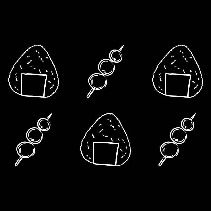 Onigiri und Dango - Reisbällchen - Snacks - Japan