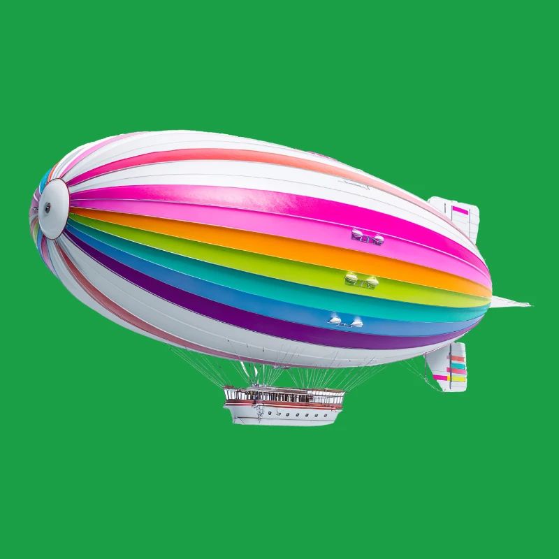 Rainbow Zeppelin Print