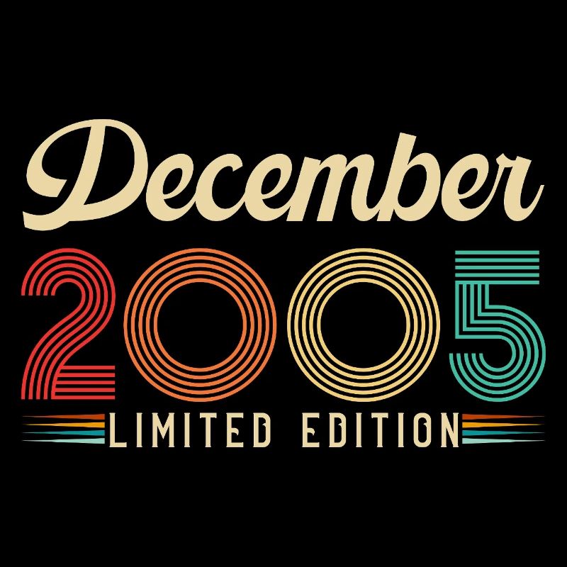 20 Year Anniversary Gift Born December 2005