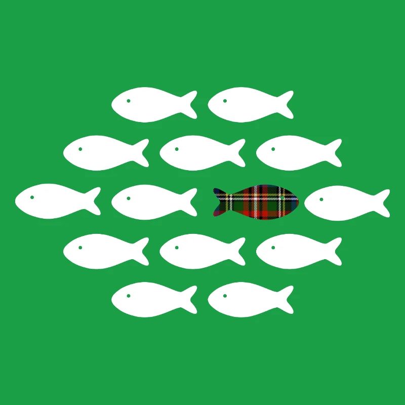 Unique Plaid Fish
