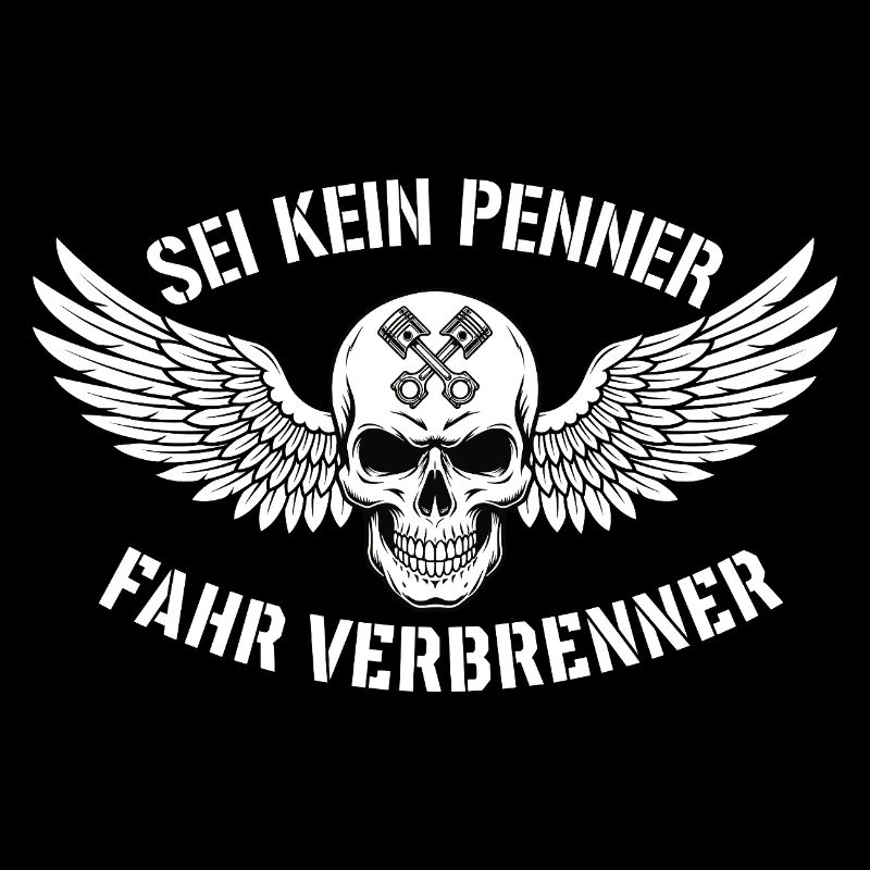 Moteur à combustion de l’attraction – Déclaration du crâne de motard