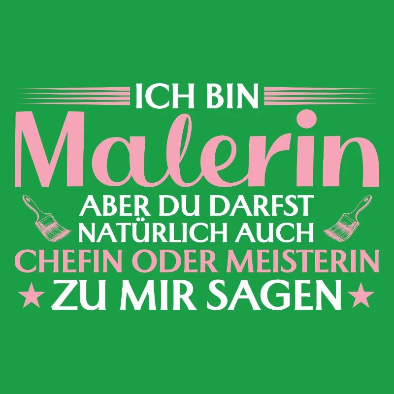 Handwerkerin Chefin oder Meisterin - Malerin
