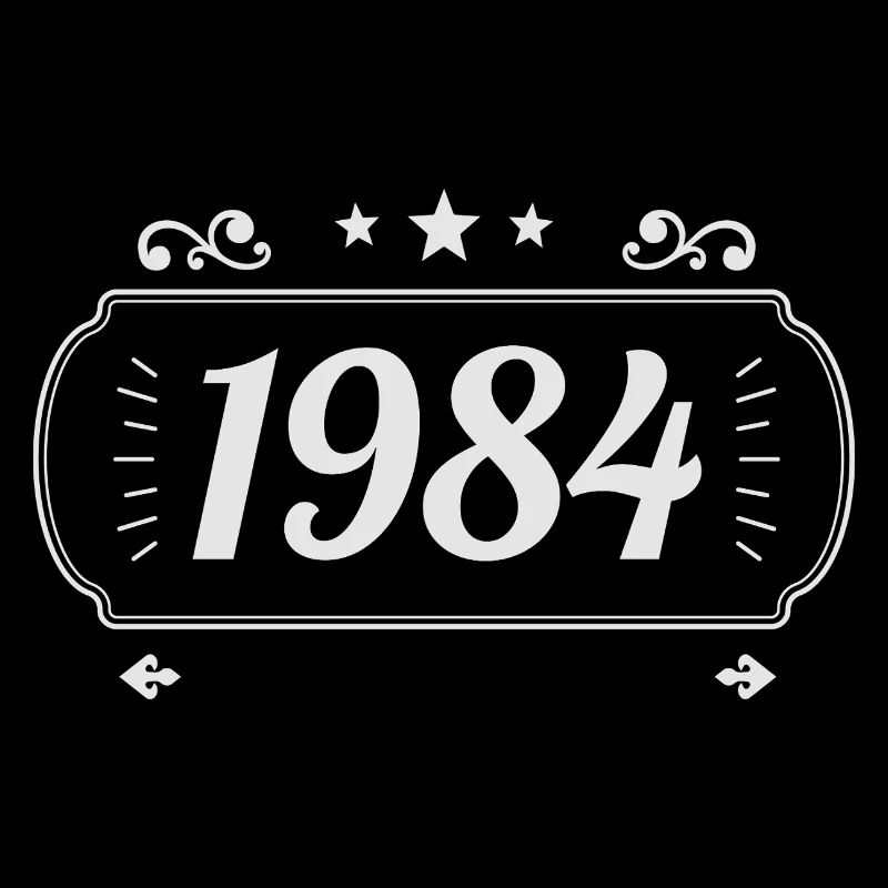 Vintage 1984 Rétro Anniversaire 1984 