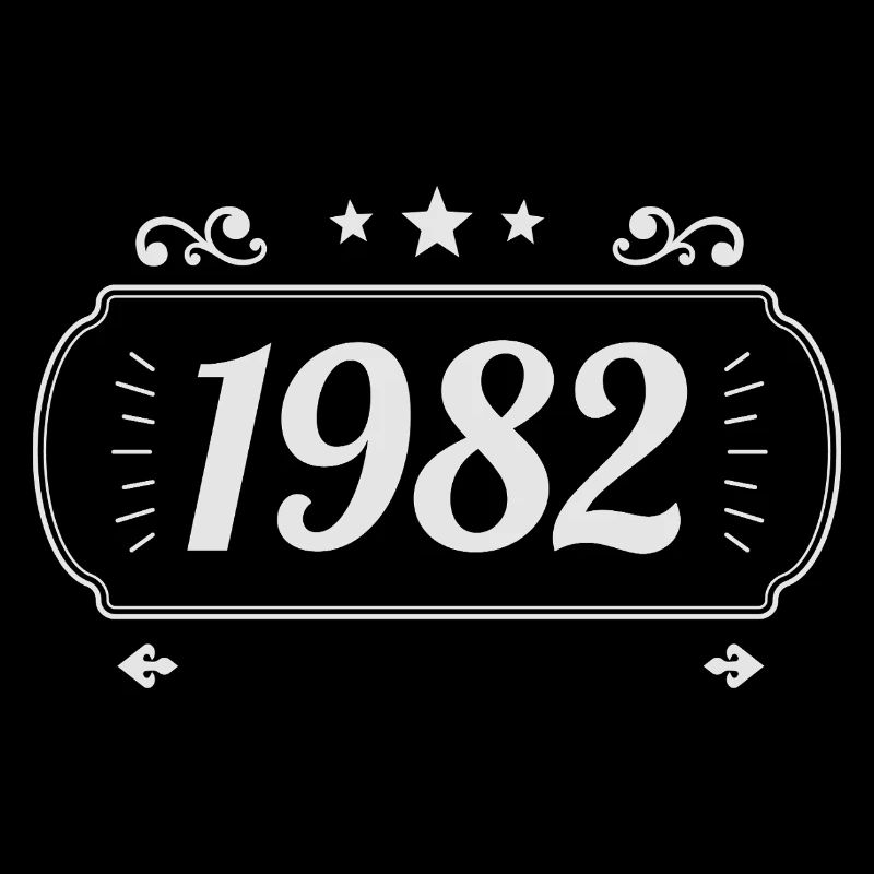Vintage 1982 Retro-Jubiläum 1982