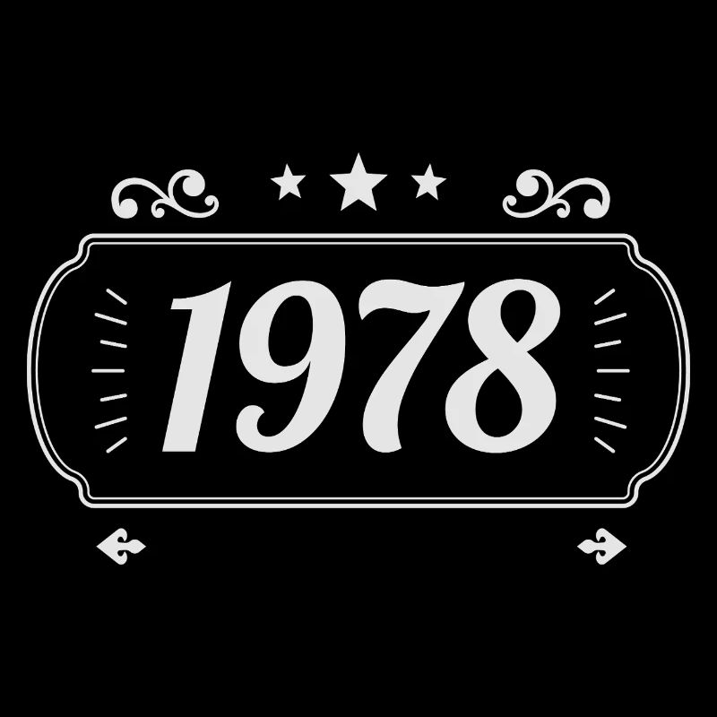 Vintage 1978 Retro-Jubiläum 1978