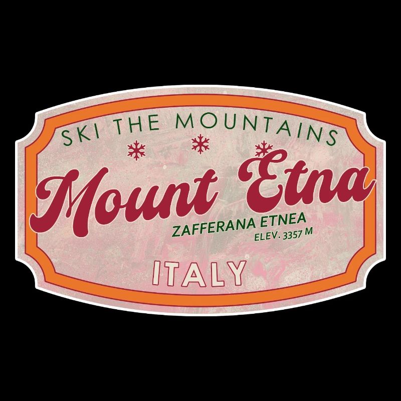 Ätna Italienisches Skiabzeichen