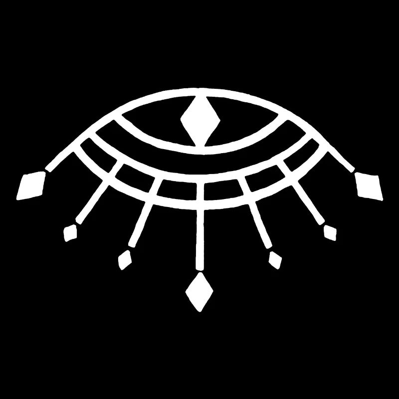 Symbole blanc du dieu Horus