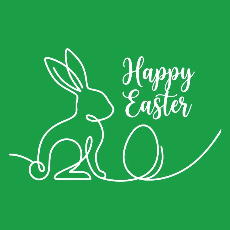 Joyeuses Pâques, Chemise de Pâques Un lapin mignon