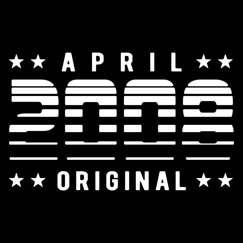 April 2008 Original Striped Vintage Geburtstag