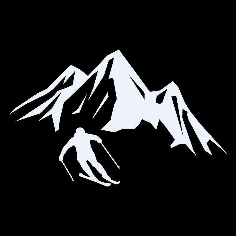 Summit Adventure Skier Silhouette