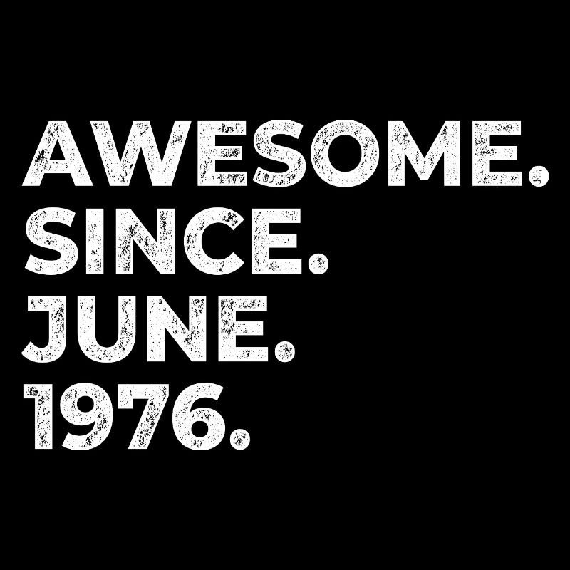 Awesome since June 1976, Geburtstag