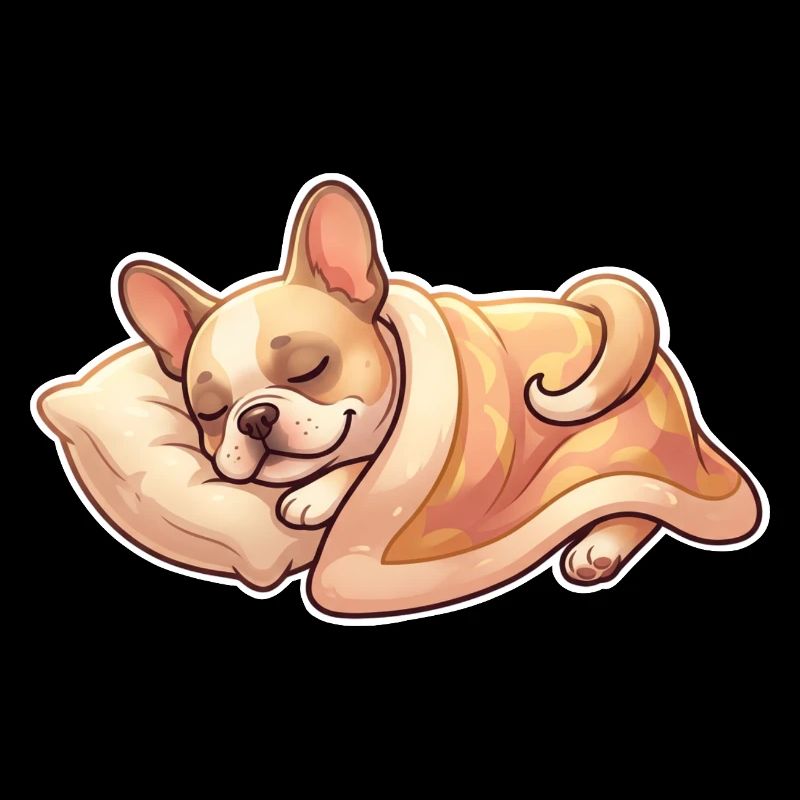 Bouledogue français endormi