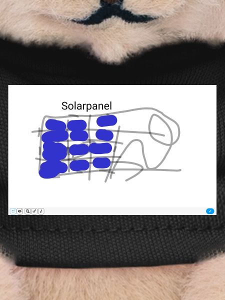 Solar Power Pattern in Blue