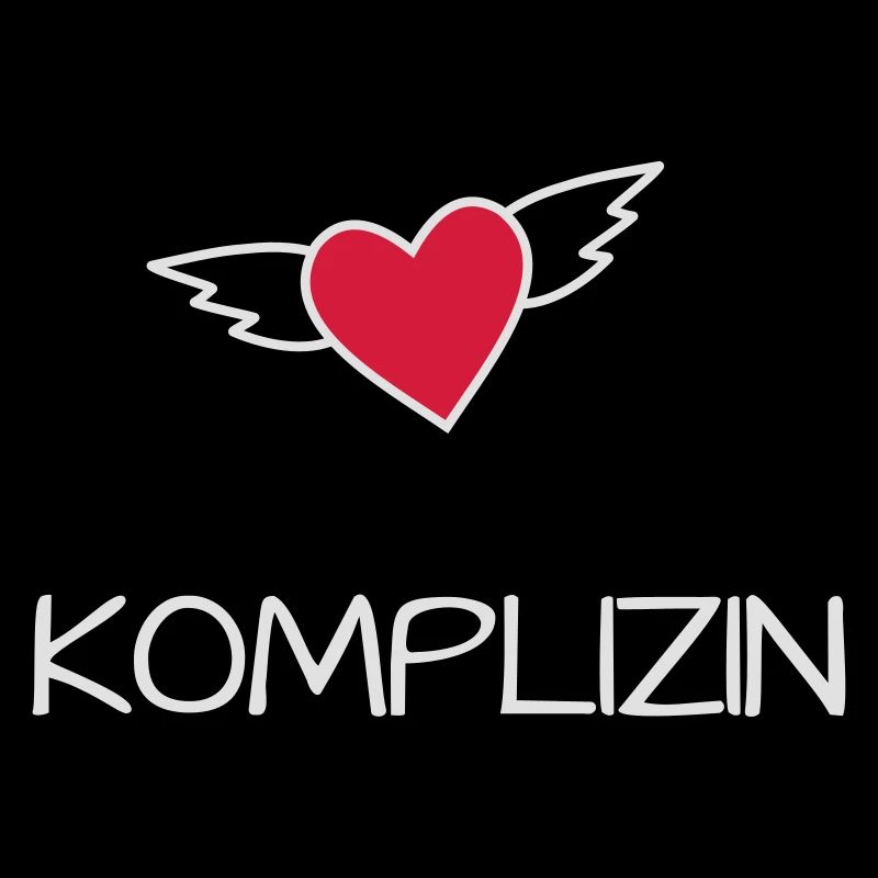 Komplizin der Braut Design fliegendes Herz
