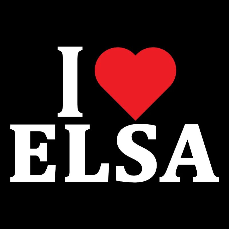 Elsa T-Shirt Ich liebe Elsa T-Shirt Geschenkidee