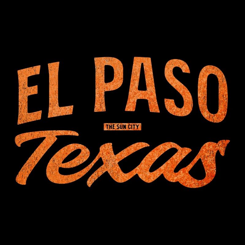 El Paso Texas Script Logo