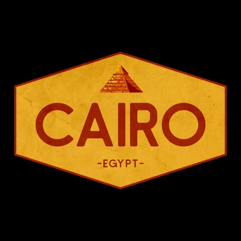 Emblème pyramidal du Caire en Égypte