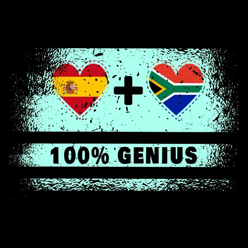 L’Espagne et l’Afrique du Sud 100% drapeau génie