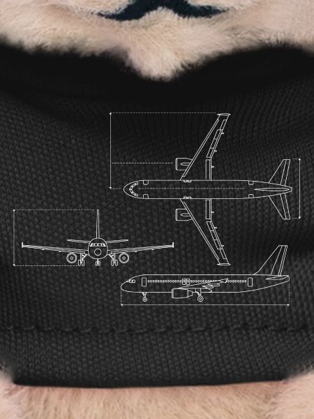 Airplane Blueprint Technical Drawing