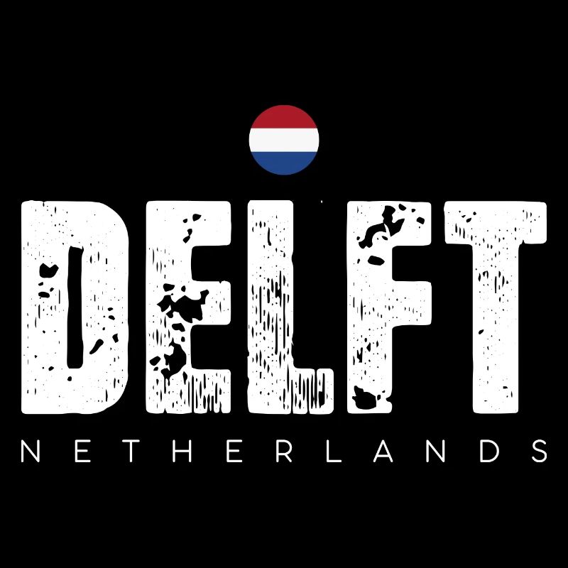 Delft Distressed Wordmark