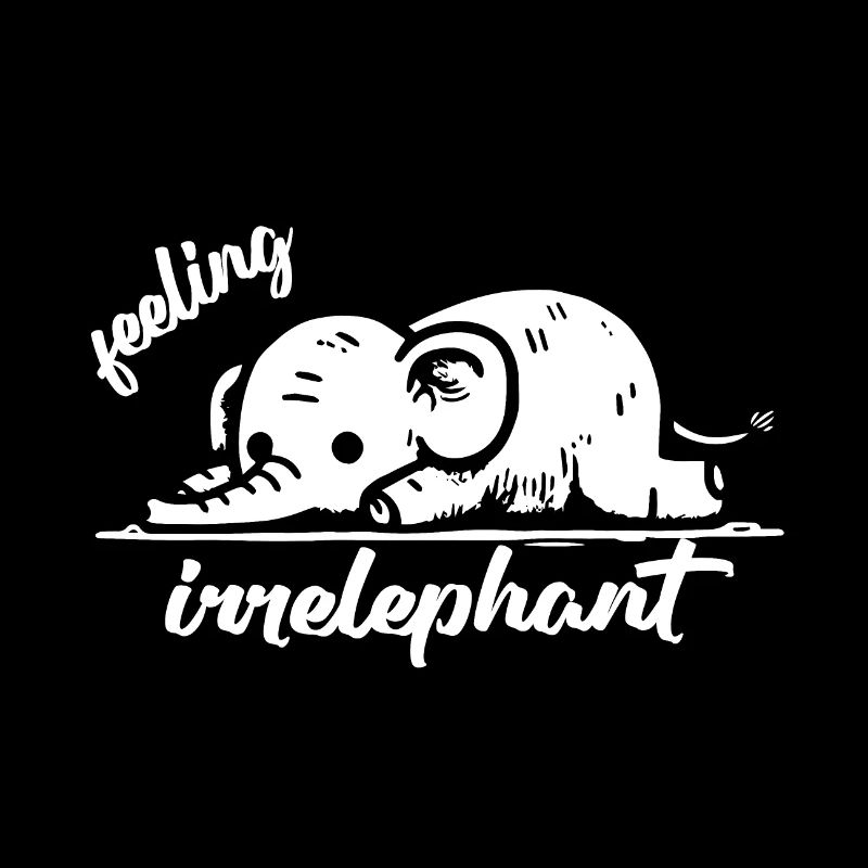 feeling irrelephant elephant animals funny pun
