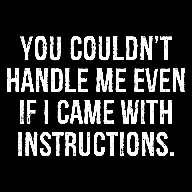 you couldn't handle me even If I came