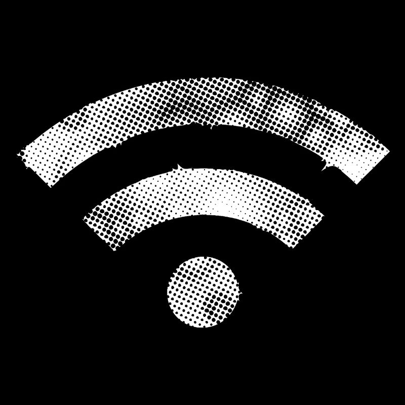 wifi wlan Symbole blanc MOD