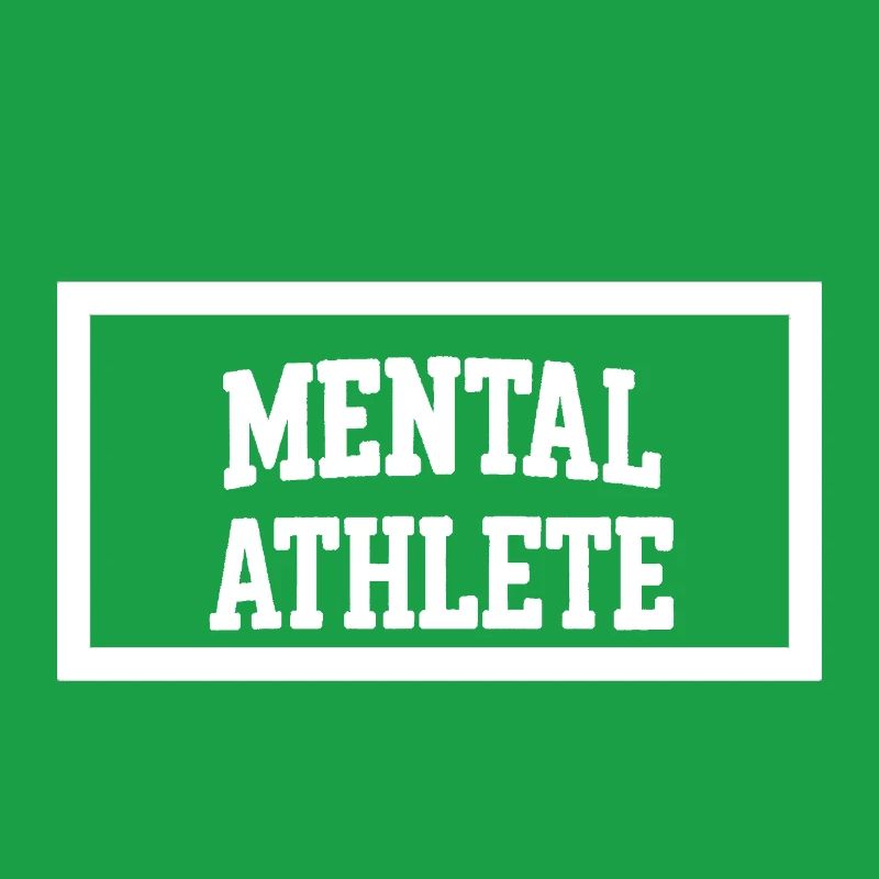 Mental Athlete Bold Typography Design