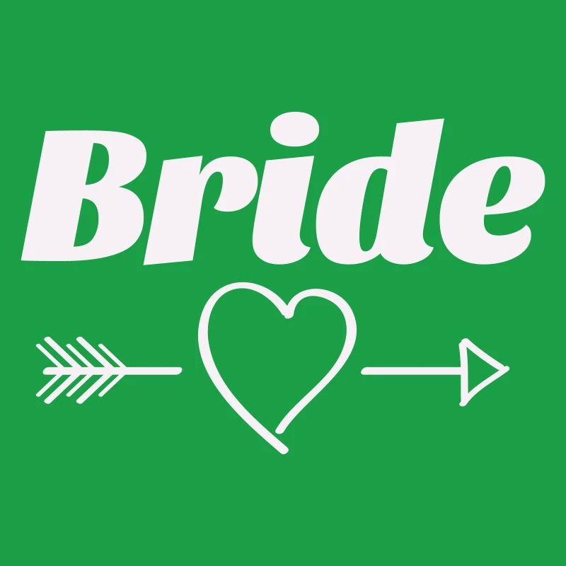 Conception de flèche de coeur de mariée