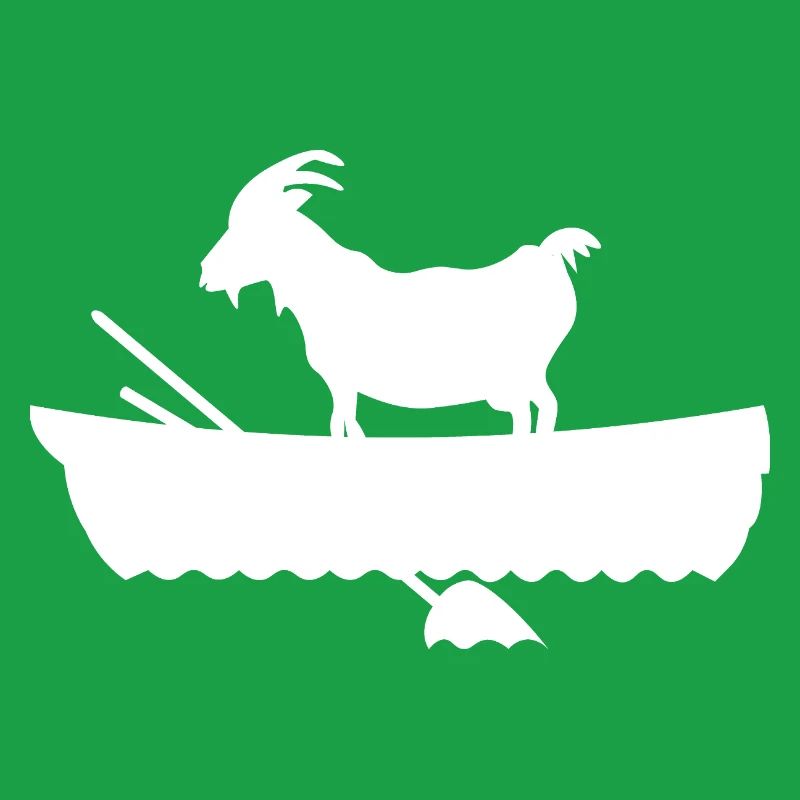 G.O.A.T. Ziege im Boot