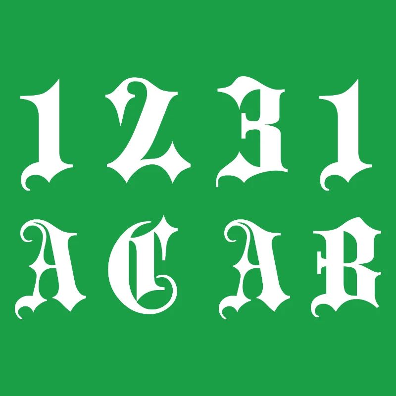 Gothic Monogram 1231