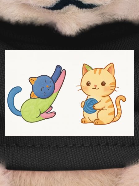 Playful Kitty and Yarn Duo