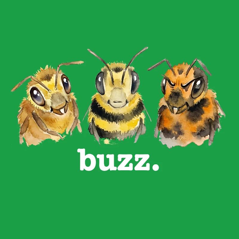 Bees buzz – Funny buzzing for bee lovers