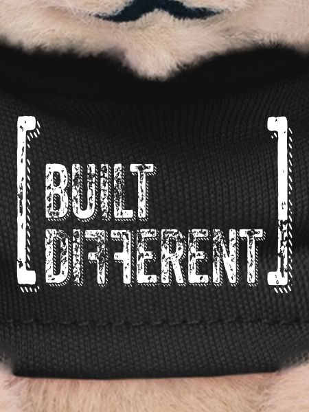 Built Different Distressed Quote