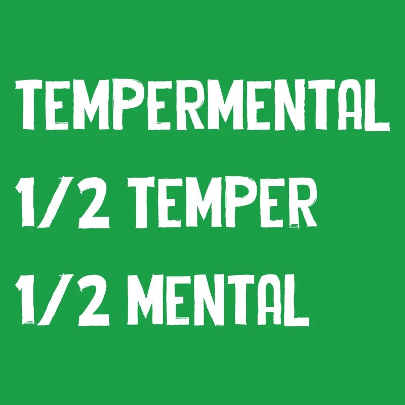 Tempermental Split Typography