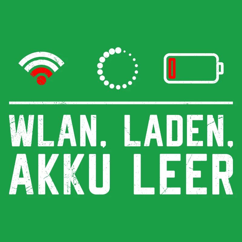 Coder WiFi. LOADING. BATTERY EMPTY FUNNY