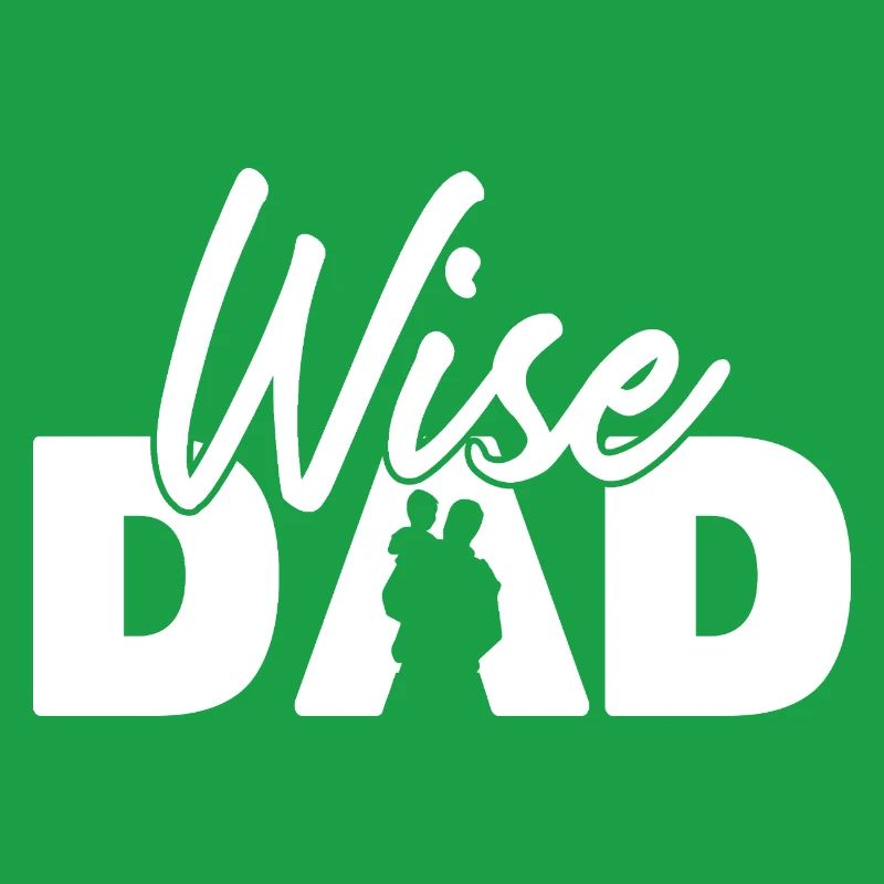 Wise Dad Silhouette Vaterschaft Elternschaft