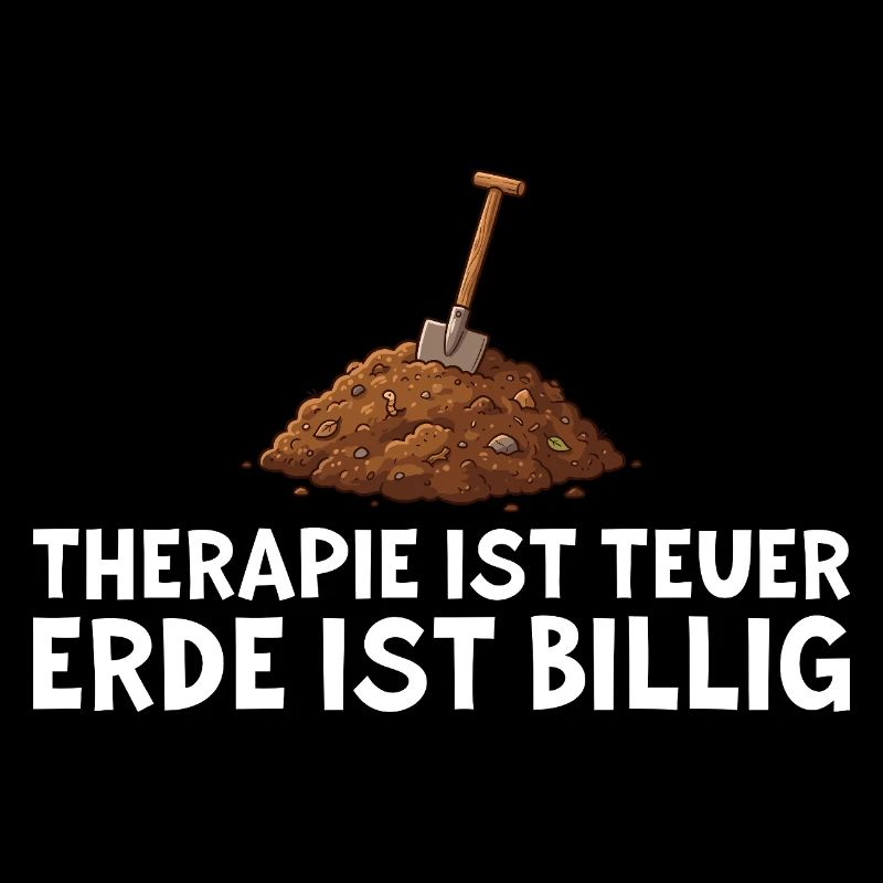 Gärtner Therapie Erde Lustiger Spruch Geschenk