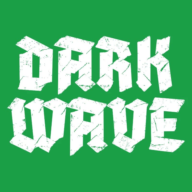 Dark Wave typography logo design
