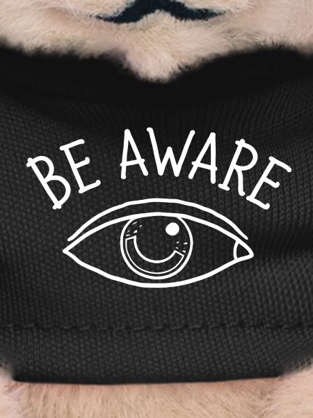 Be Aware White Eye Design