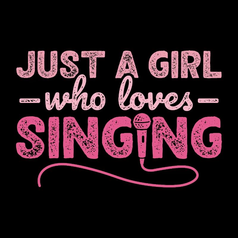 Nur ein Mädchen, das gerne Karaoke-Sängerin singt