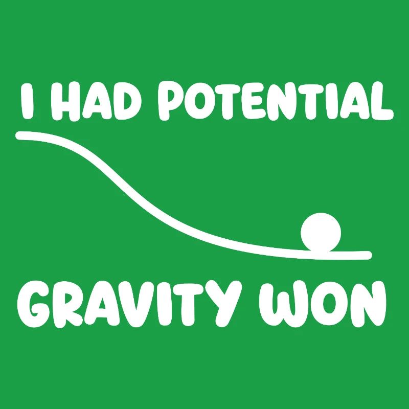 I Had Potential Gravity Won Physics Pun Humor