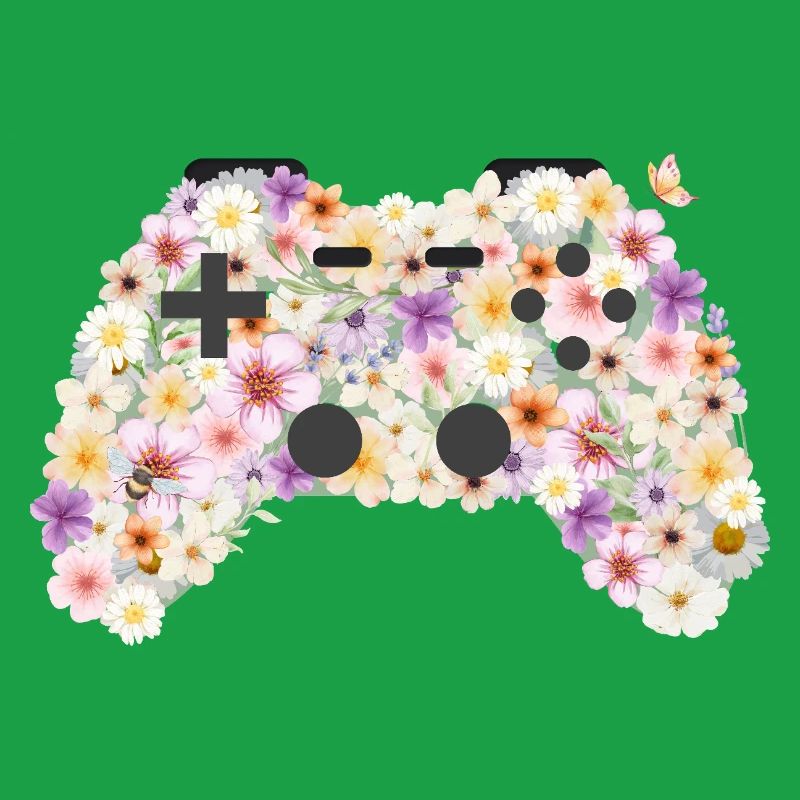 Floral Gamepad: Blütenkunst Controller