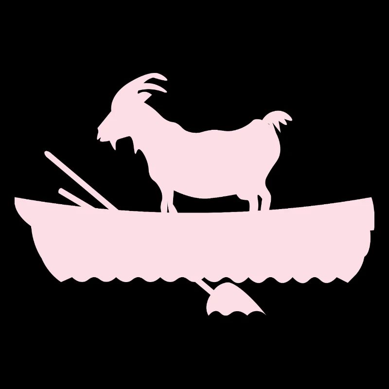 G.O.A.T. Ziege im Boot rosa