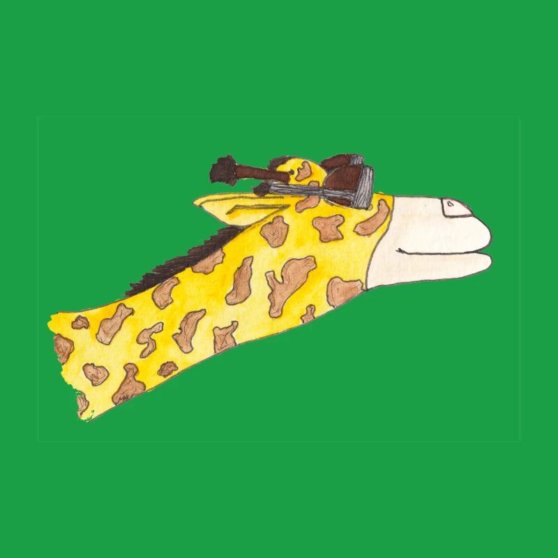 Giraffe in the wind