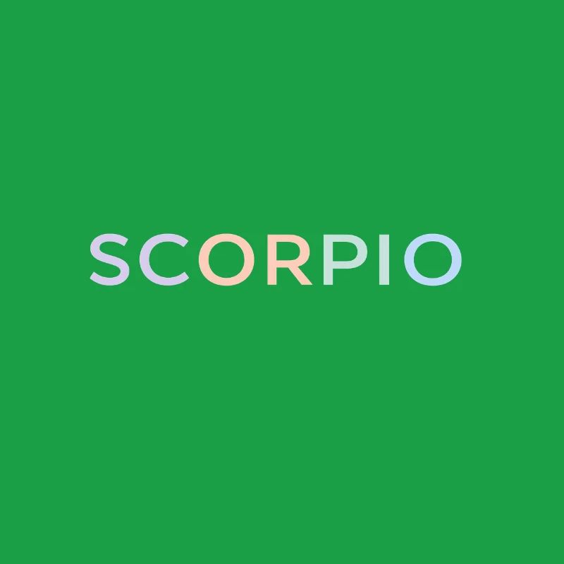 Pastel Scorpio Glyphs