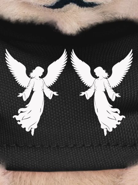 Double Angel Wings Silhouette