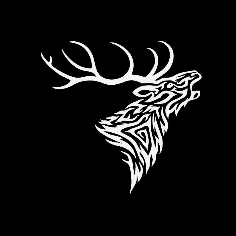 Brüllender Hirsch-Stammes- Weiß