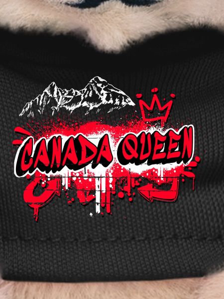 Kanada Queen Flaggen Graffiti Design